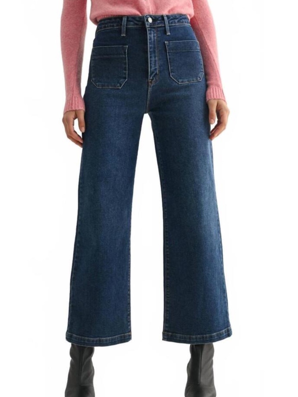 Just Black Denim Sailor Pocket Wide Leg Jeans 29 - Picture 12 of 12